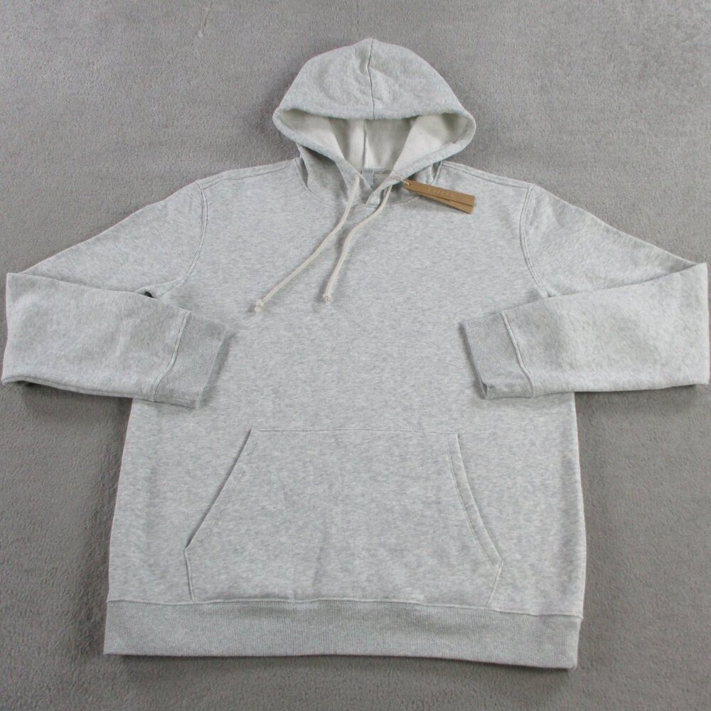 SKIMS Fleece Lounge Hoodie Mens Small Light Heather Gray Pullover Sweatshirt NWT - Picture 2 of 9